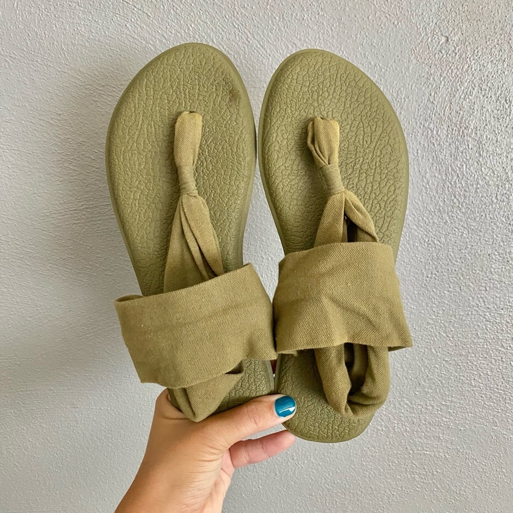Sanuk Olive Green Women's Sandals